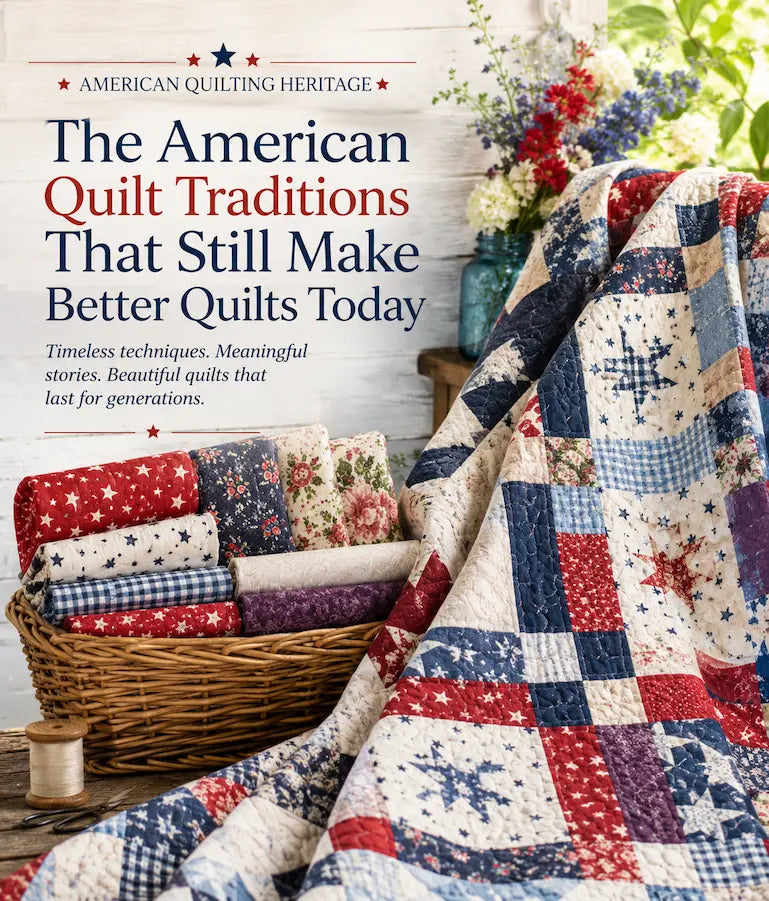 The American Quilt Traditions That Still Make Better Quilts Today – Morning with Corey graphic: what America's best quilters got right