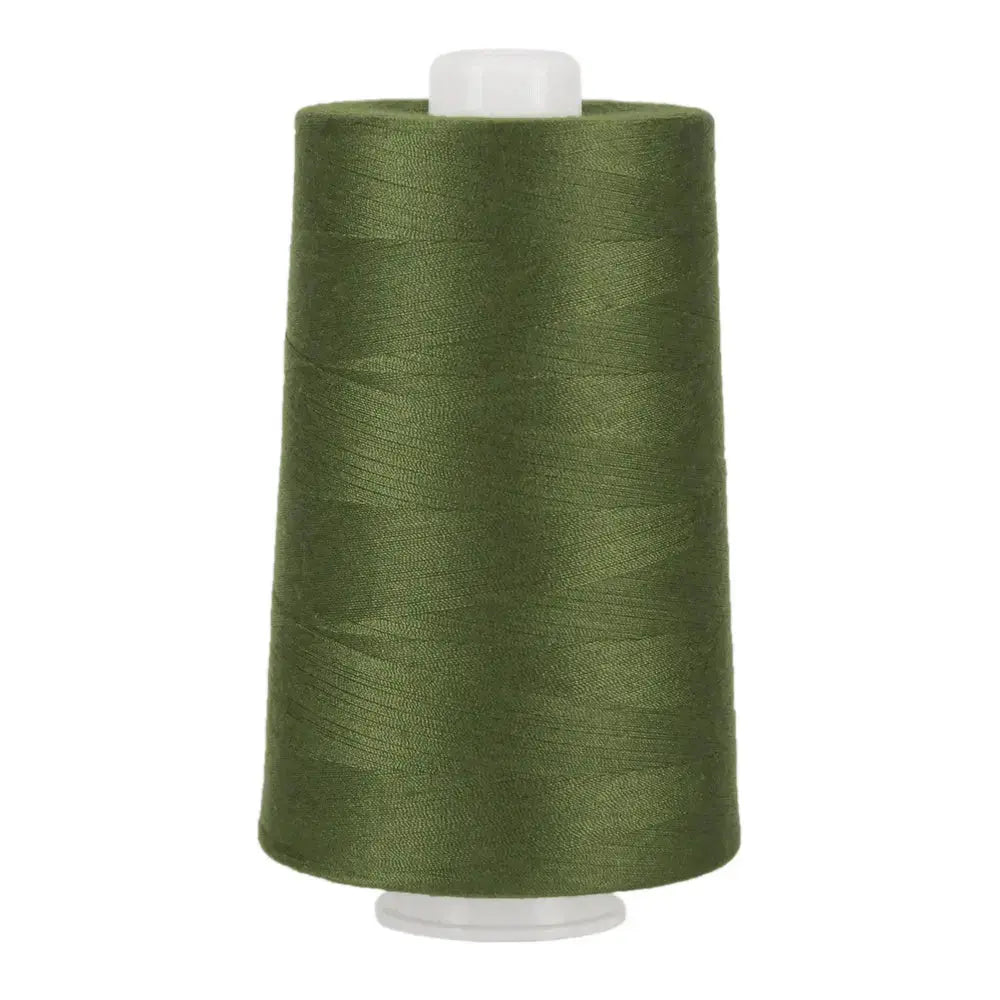 Superior Threads Omni 3085 Grove polyester thread deep muted olive forest green earth-tone quilts