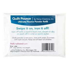 How to Use Pounce Powder Ultimate White Refill: Iron-Off Chalk Marking for Quilters