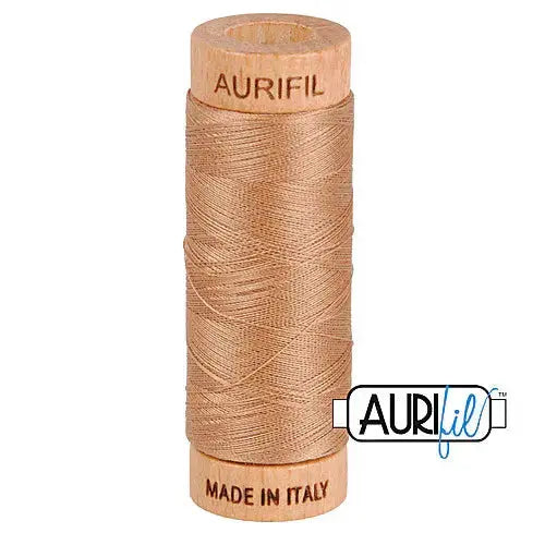 Aurifil 2340 Café au Lait 80wt Cotton Thread 1300 yards invisible applique