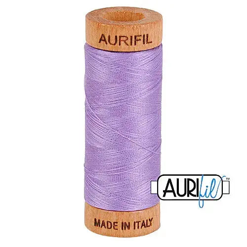 Aurifil 2520 Violet 80wt Cotton Thread 1300 yards invisible applique violet fabrics