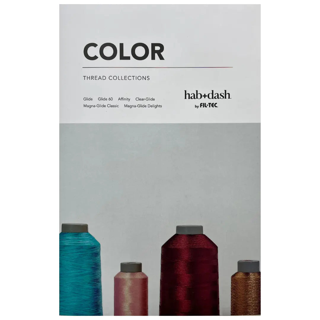 Hab+Dash Polyester Thread Color Card Glide over 340 thread colors physical color reference card