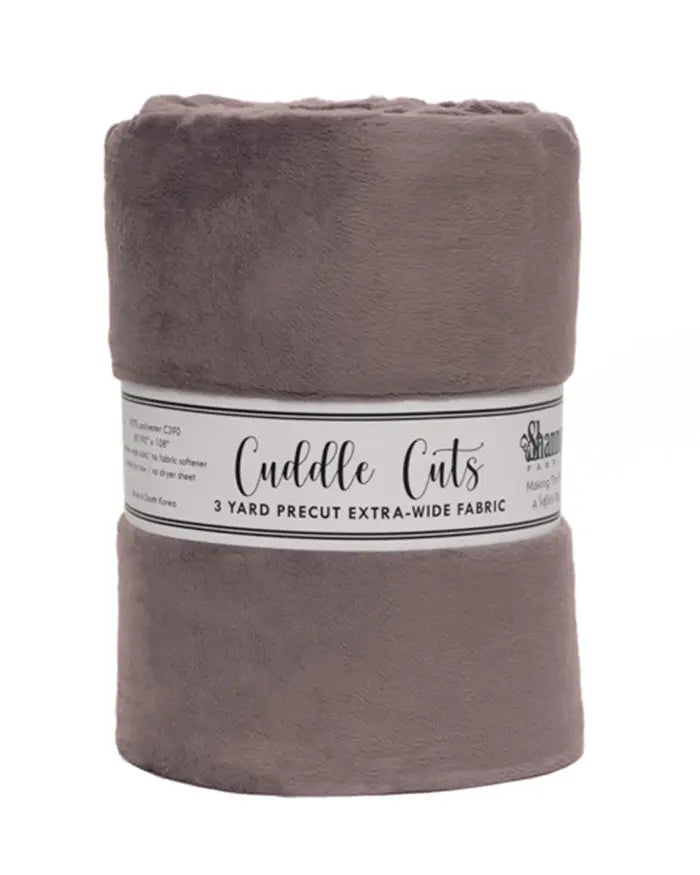 A Big Cozy Cuddle Throw Blanket in 3 Yard Cuddle 110" Cut - Charcoal