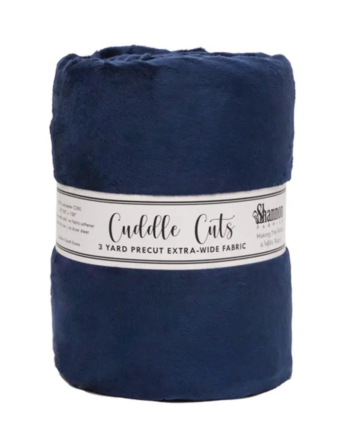 A Cozy Baby Lovey in 3 Yard Cuddle 110" Cut - Navy