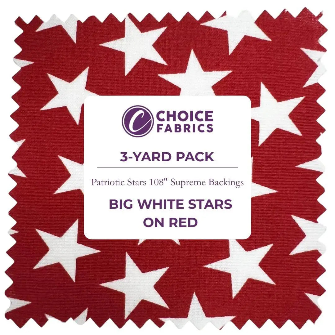 A Reversible Duvet Cover in Patriotic Stars Large White Stars on Red