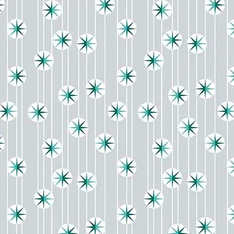 A Cheerful Star-Stripe Wall Hanging in 12 Days of Christmas Gray
