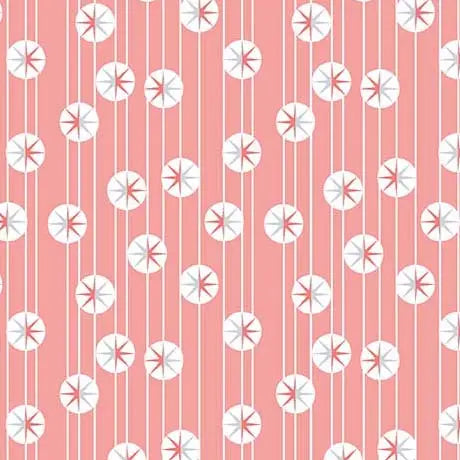 A Sweet Holiday Pillowcase in 12 Days of Christmas Star Stripe Pink