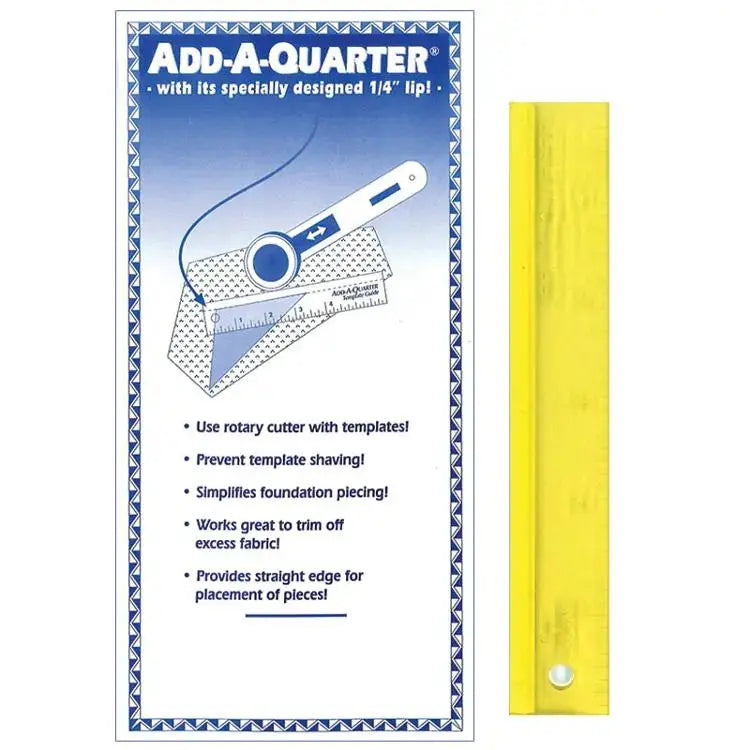 How to Use the 6 Inch Add-A-Quarter Ruler: Perfect Seam Allowances for Foundation Piecing