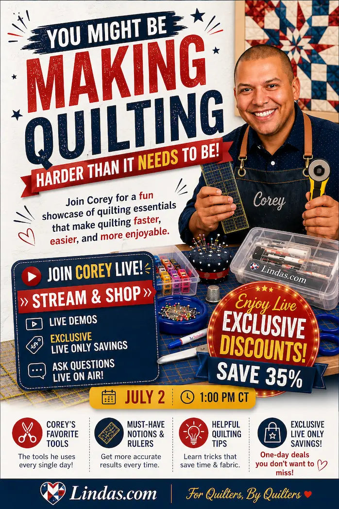 You Might Be Making Quilting Harder Than It Needs to Be – Morning with Corey tip graphic: tools that make quilting faster and easier
