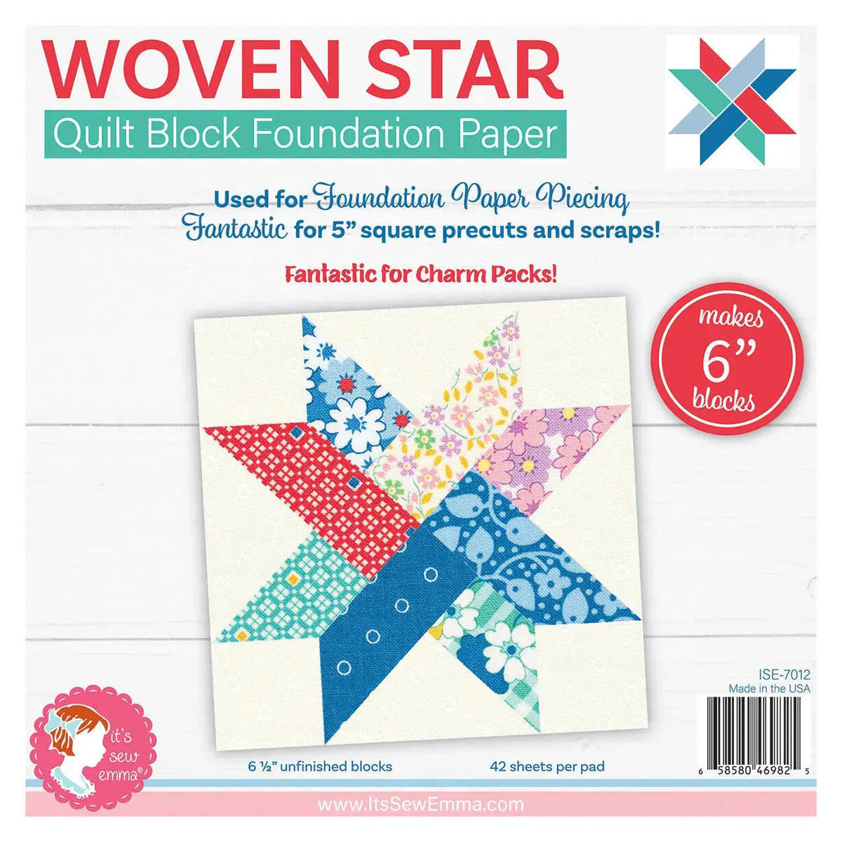How to Paper Piece a 6-Inch Woven Star Block: A Beginner-Friendly Guide