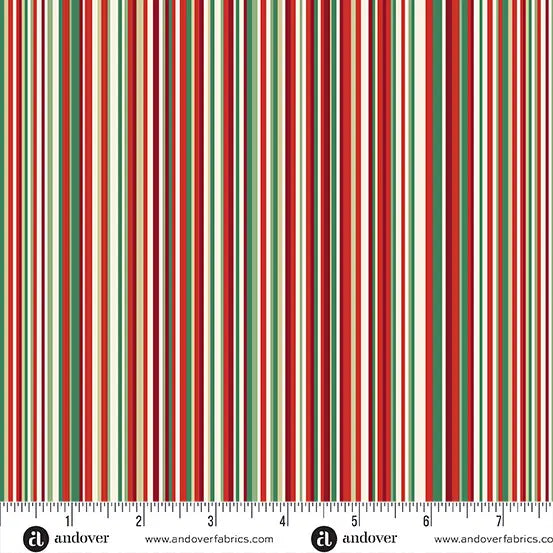 Classic Christmas Pillow Covers in Adorn Classic Stripe Cream