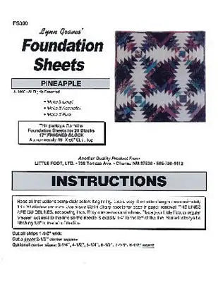 Foundation Paper Piecing Papers at Linda's: Pre-Printed Quilt Block Foundations for Perfect Points