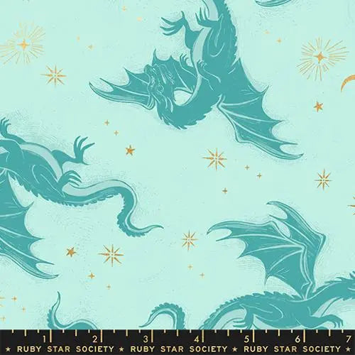 Moda Fireglow Metallic Mint quilting cotton with metallic accents at Linda's Electric Quilters
