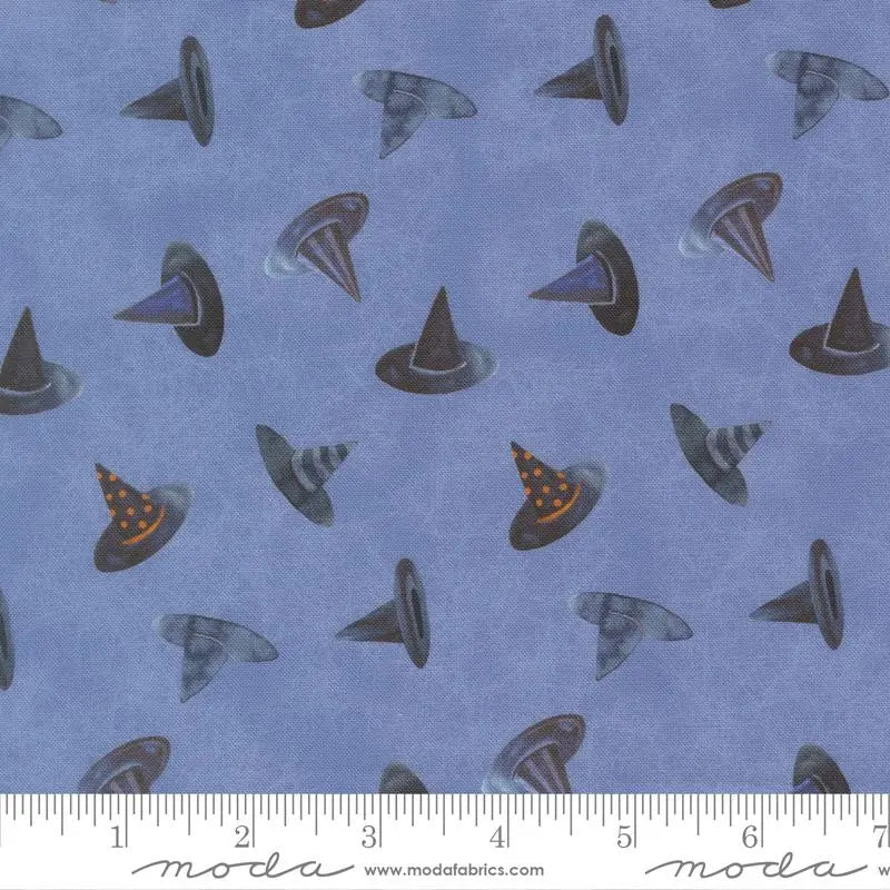 Moda Coven Dusk Witch Hats Halloween quilting fabric