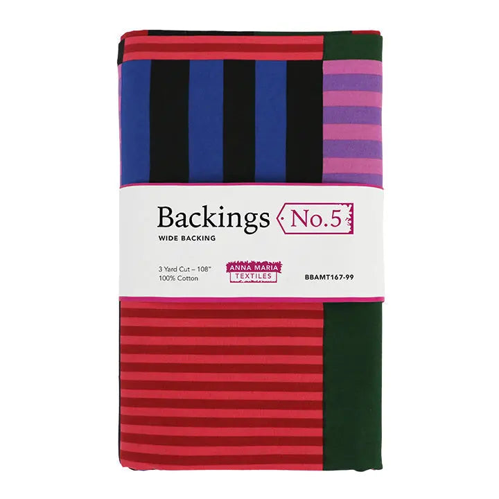 A Cozy Lap Quilt with a Bold Second-Canvas Back in Backings No.5 Bold