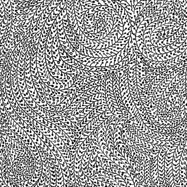 Backing a Quilt in Black Vine Maze: One Seamless 108-Inch Cotton Piece