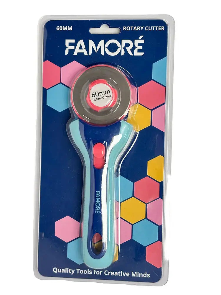 Famore Rotary Handle with One 60mm Blade 460RT ergonomic innovative handle rotary cutter