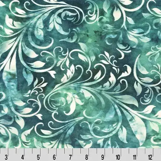 Blender Backings Made Simple: Why Batik Isabella in Green Teal Bliss Matches So Much