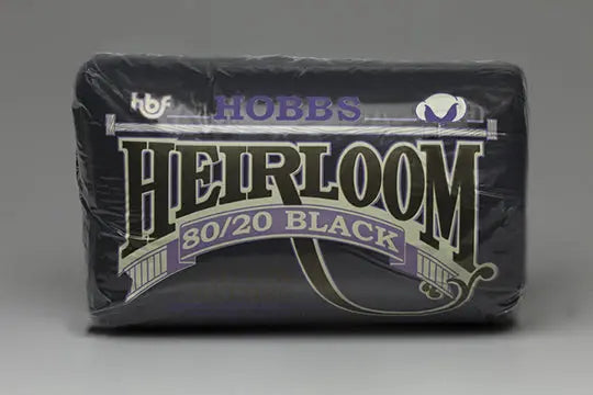 Hobbs Heirloom Black 80/20 Batting Package pre-cut queen king dark batting