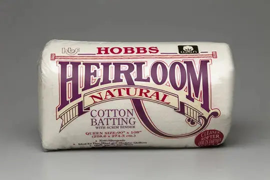 Hobbs Heirloom 100% Natural Cotton Batting Package pre-cut all sizes
