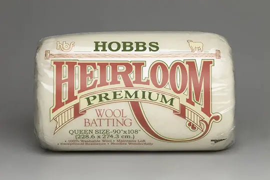 Hobbs Heirloom Wool Batting Package pre-cut queen king premium wool batting