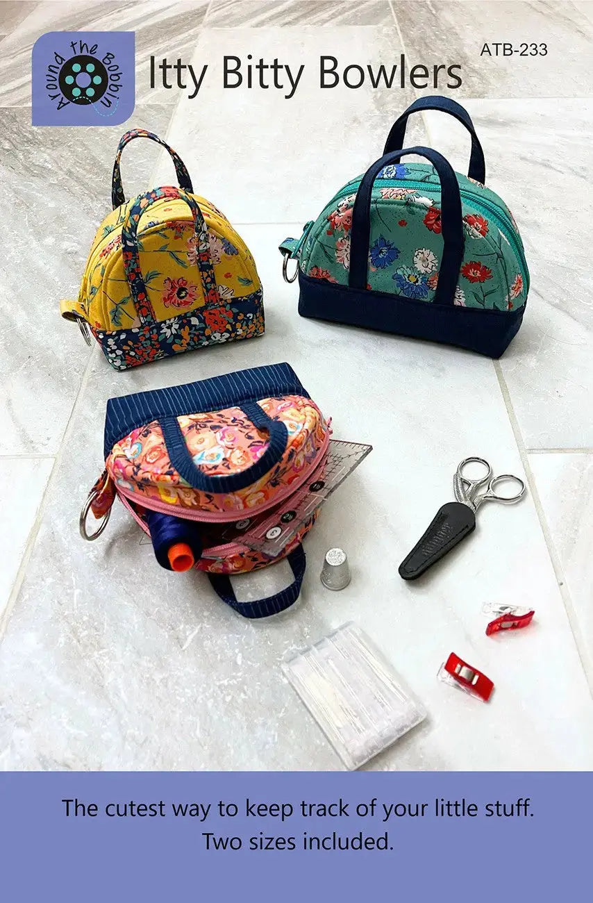 How to Sew the Itty Bitty Bowler: Fat-Quarter Gift Bags in Two Sizes