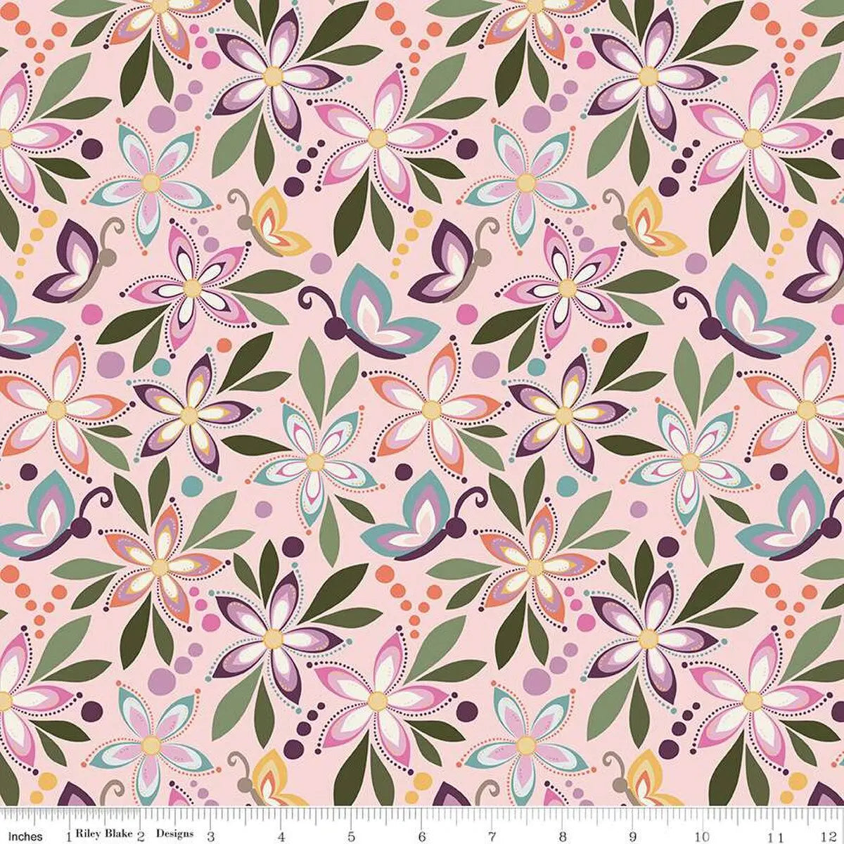 How to Build a Quilt Around a Pink Main Print: Juju's Petals in Pink