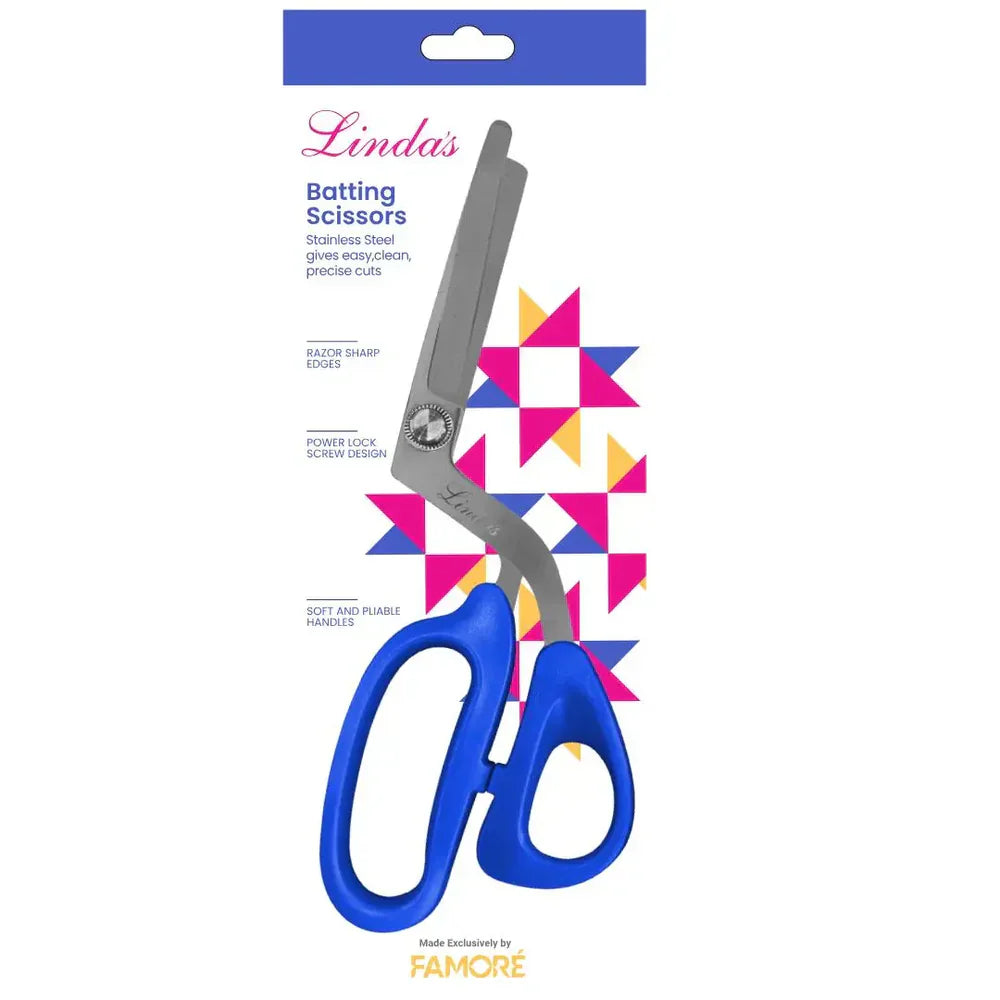 Linda's Batting Scissors: The Purpose-Built Cutting Tool Every Longarm Quilter Needs