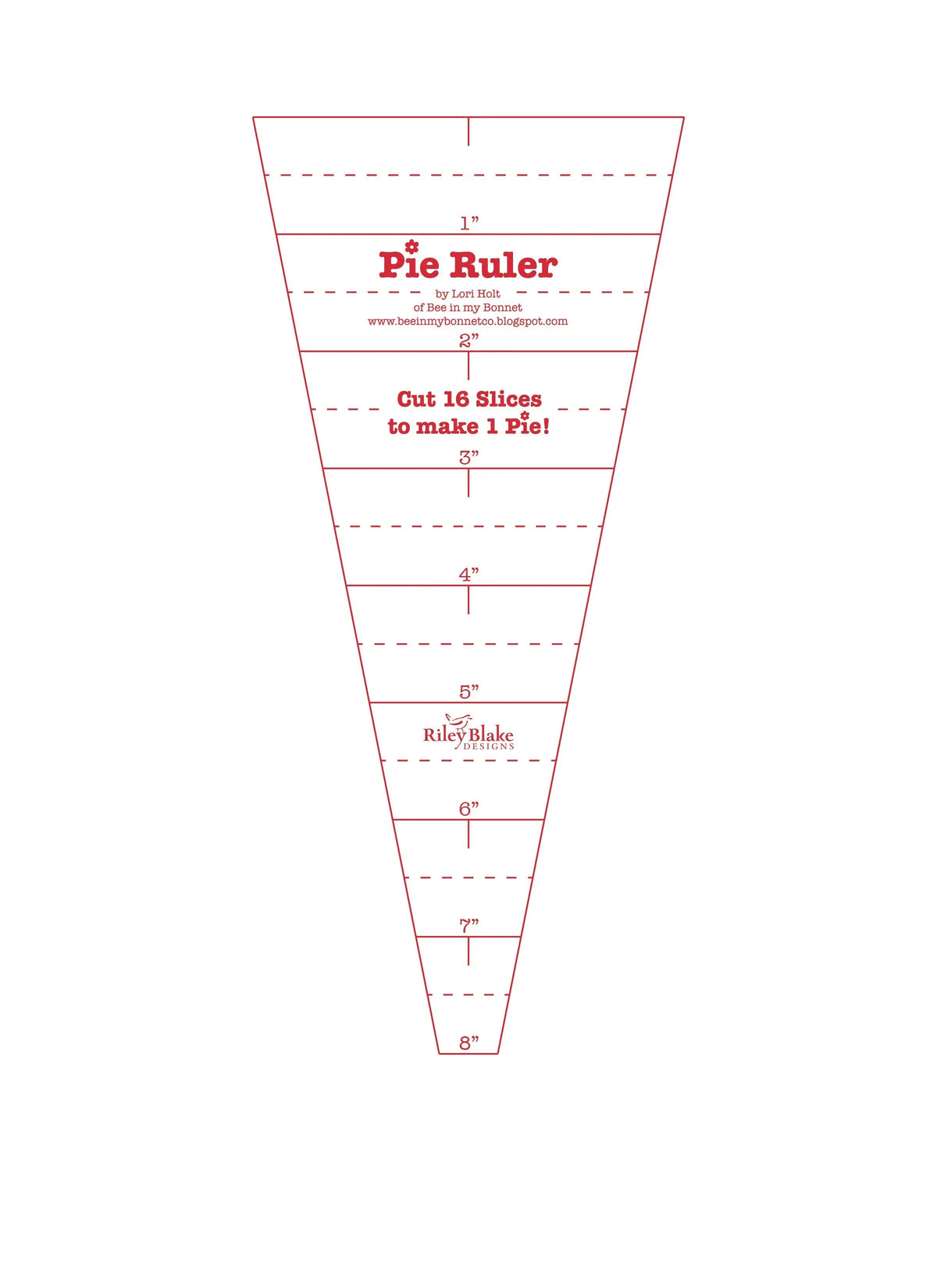 How to Cut Perfect Pie Slices for Dresden Quilts with a 22-1/2 Degree Ruler
