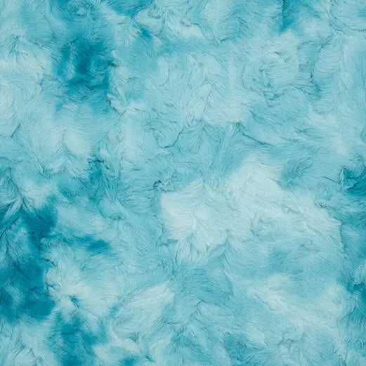 A Cozy Cuddle Throw Blanket in Aqua Sea Luxe Cuddle Galaxy