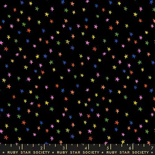 Mini Starry Vivid Rainbow quilting fabric per yard - Moda
