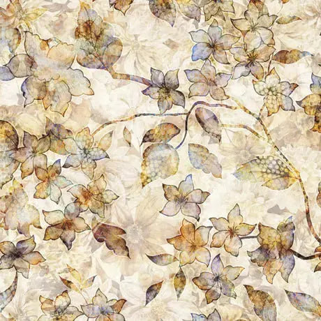 Tonal Floral Cotton Widebacks: Elegant Backing Without Piecing