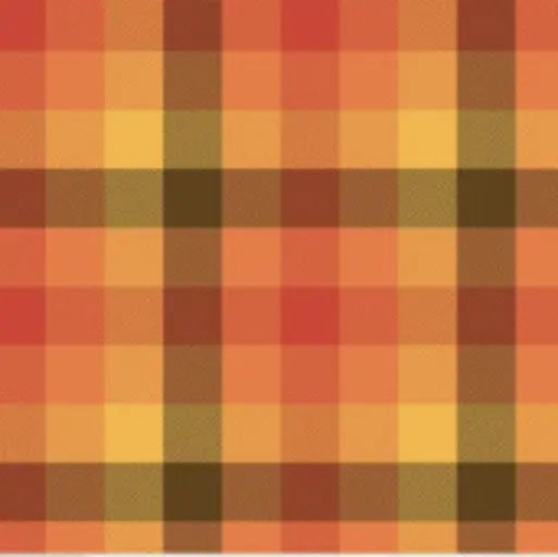 How to Back a Fall Quilt Seam-Free: Orange Gingham Wideback from Fall's in Town