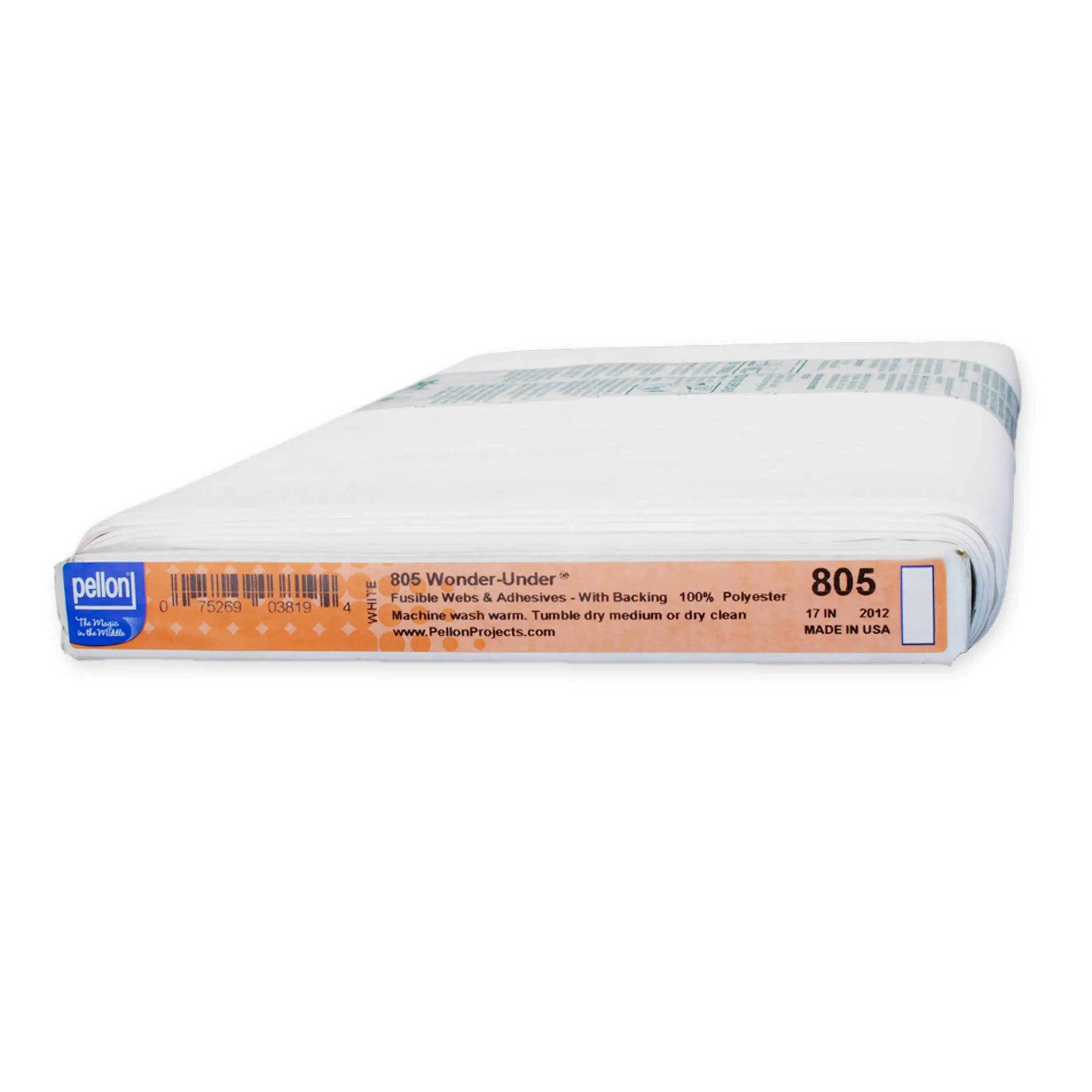 Pellon 805 Wonder-Under 17 inch x 10 yards bolt white fusible web applique bonding standard