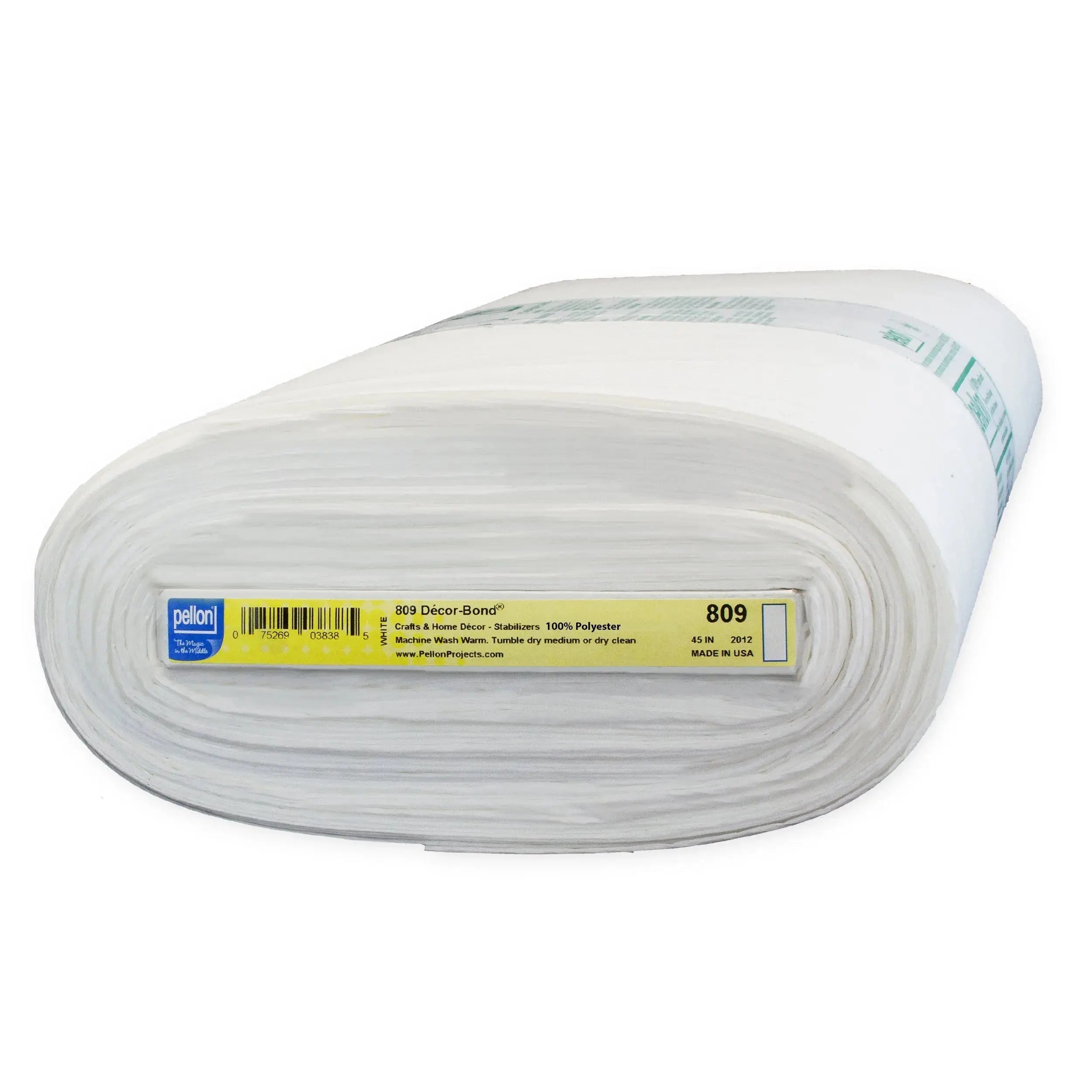 Pellon 809 Decor-Bond Stabilizer 45 inch x 10 yards bolt white non-woven structured stabilizer