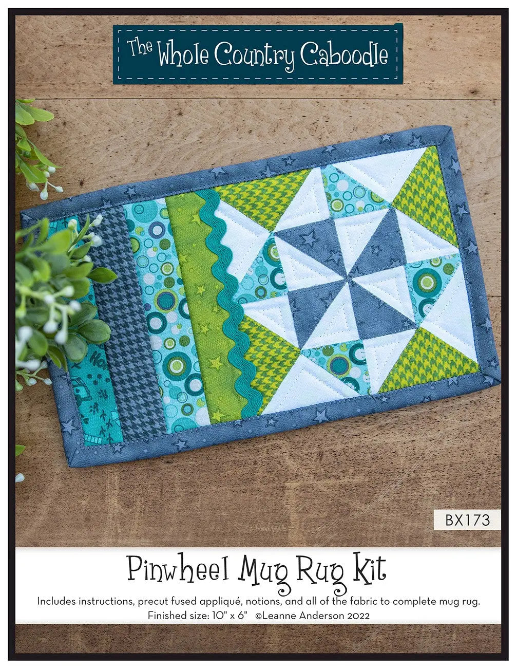 Mug Rugs Explained: How a Pinwheel Kit Becomes a Finished 10-by-6 Gift