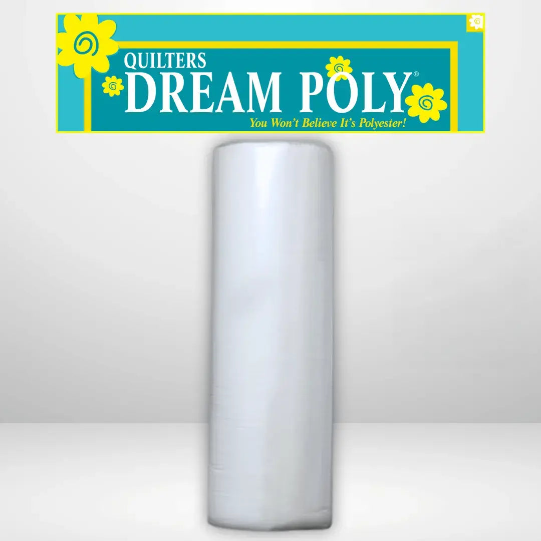 Quilters Dream Request White Poly Batting Throw Roll 60 inch x 30 yards lightweight white polyester