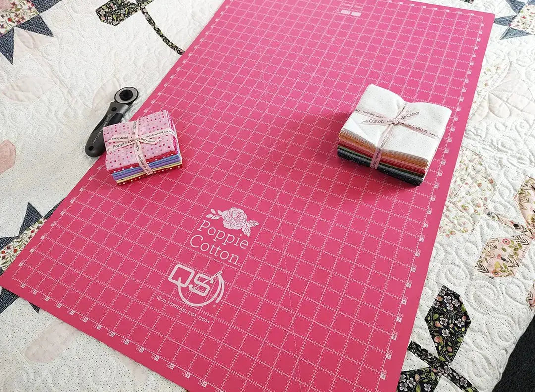 How to Cut Accurately with the Quilters Select Poppie Cotton Pink Mat: Tips for Quilters