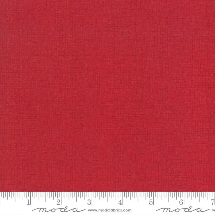 Red Scarlet Thatched Wideback: A Bold, Textured Backing That Finishes the Quilt