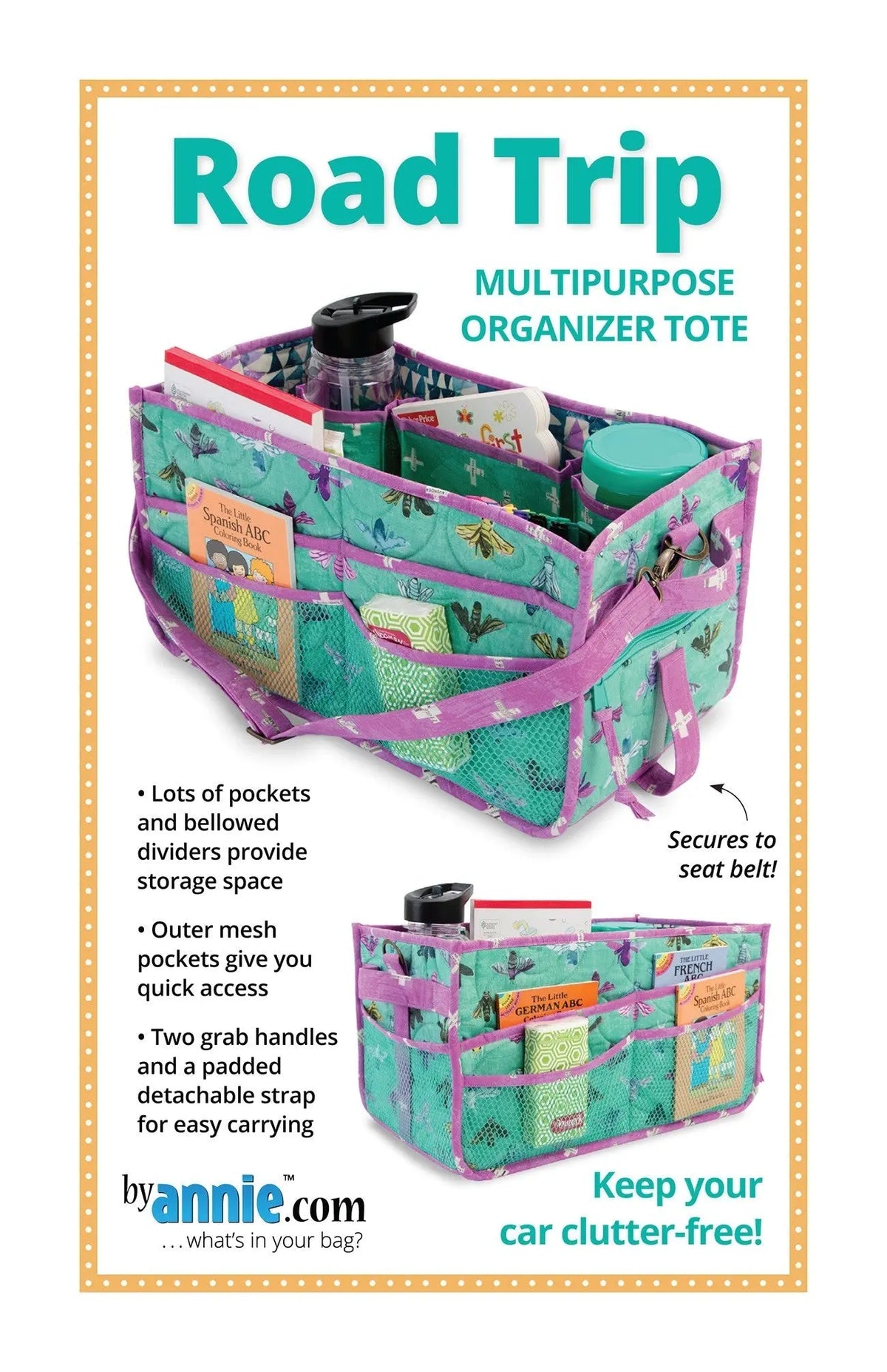 How to Sew the Road Trip Tote: A Backseat Organizer Pattern for Quilters