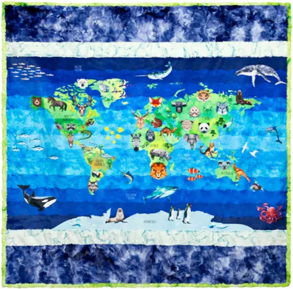 Around the World in Strips: Sewing an Animal-Themed Cuddle Quilt