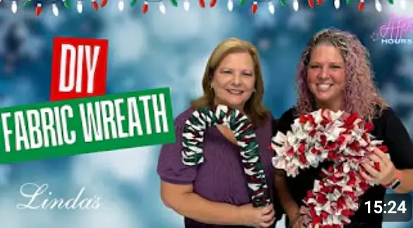 Crafting-Magic-How-to-Create-a-Charming-Fabric-Wreath-Inspired-by-After-Hours-DIY-Tutorial Linda's Electric Quilters