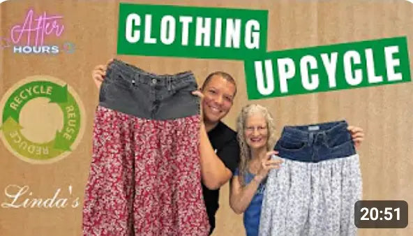 From-Wardrobe-to-Runway-Upcycling-Old-Dresses-amp-Jeans-into-Long-Skirts Linda's Electric Quilters