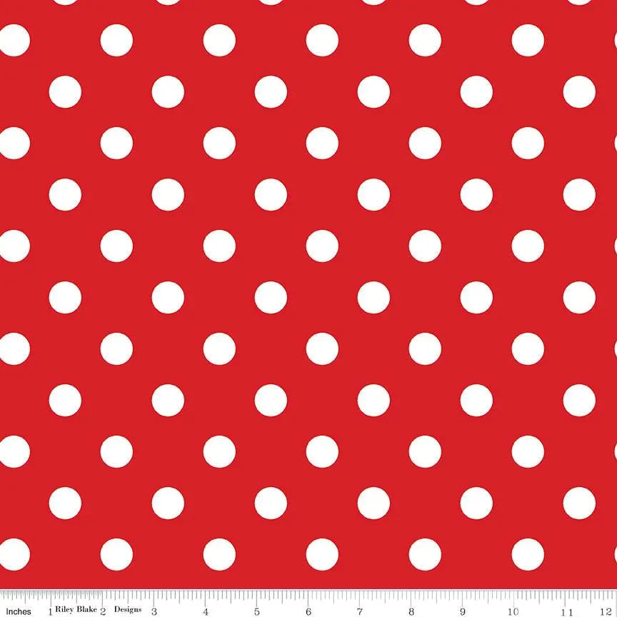 How to Back a Quilt Seam-Free with a Classic Print: Red Polka Dot Wideback Basics