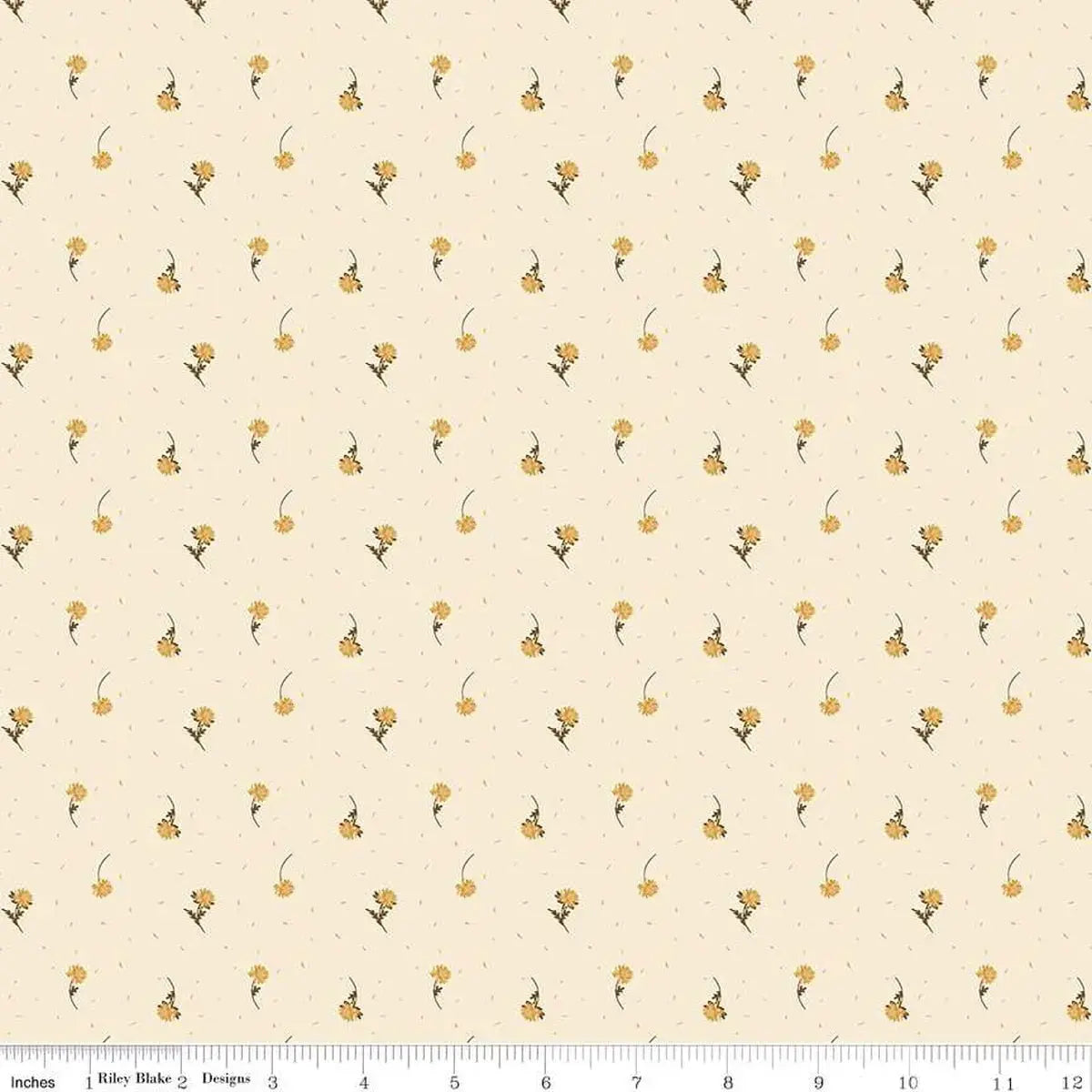 Scattered Flowers on Cream: How to Use the Awe of Autumn Flower Toss in Fall Quilts