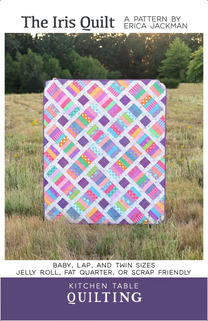 How to Use The Iris Quilt Pattern: A Fast, Stash-Friendly Strip-Pieced Quilt in Three Sizes