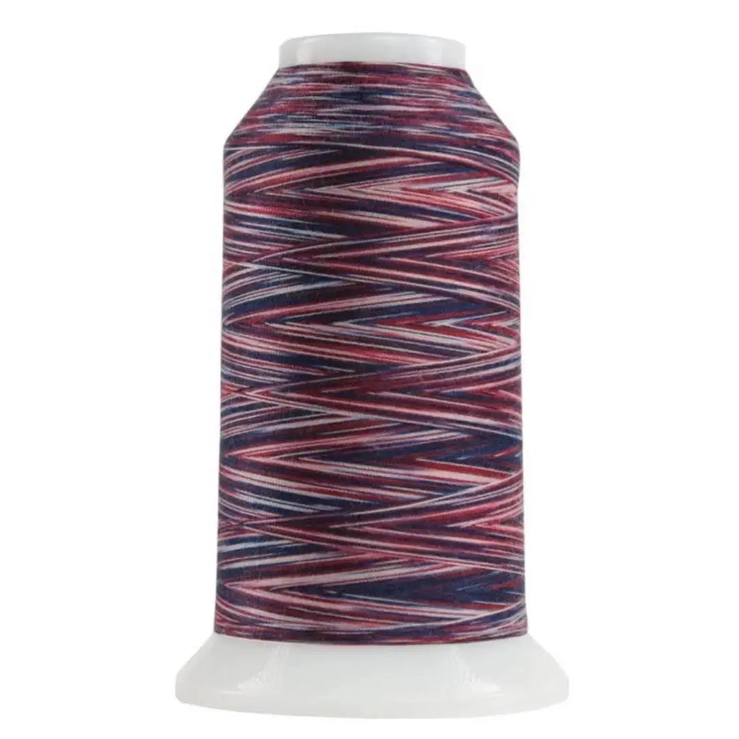 9033 Star Spangled Omni Variegated Polyester Thread red white blue patriotic longarm quilting
