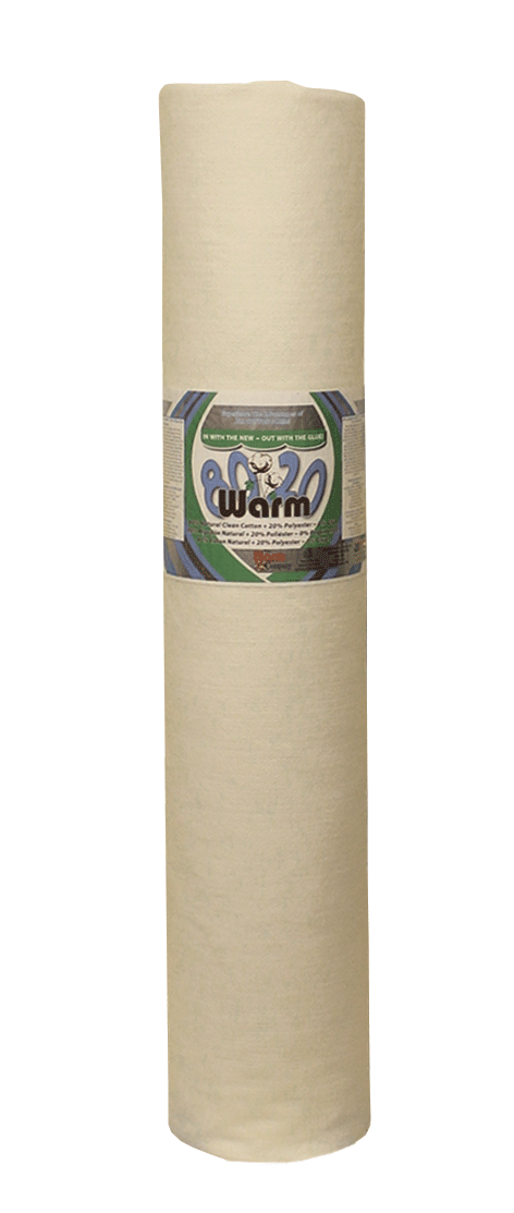 Warm 80 20 Blend Batting 110 inch 25 yard roll cotton polyester