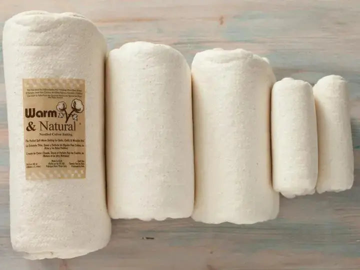 Warm and Natural Needled Cotton Batting full case bulk studio pricing