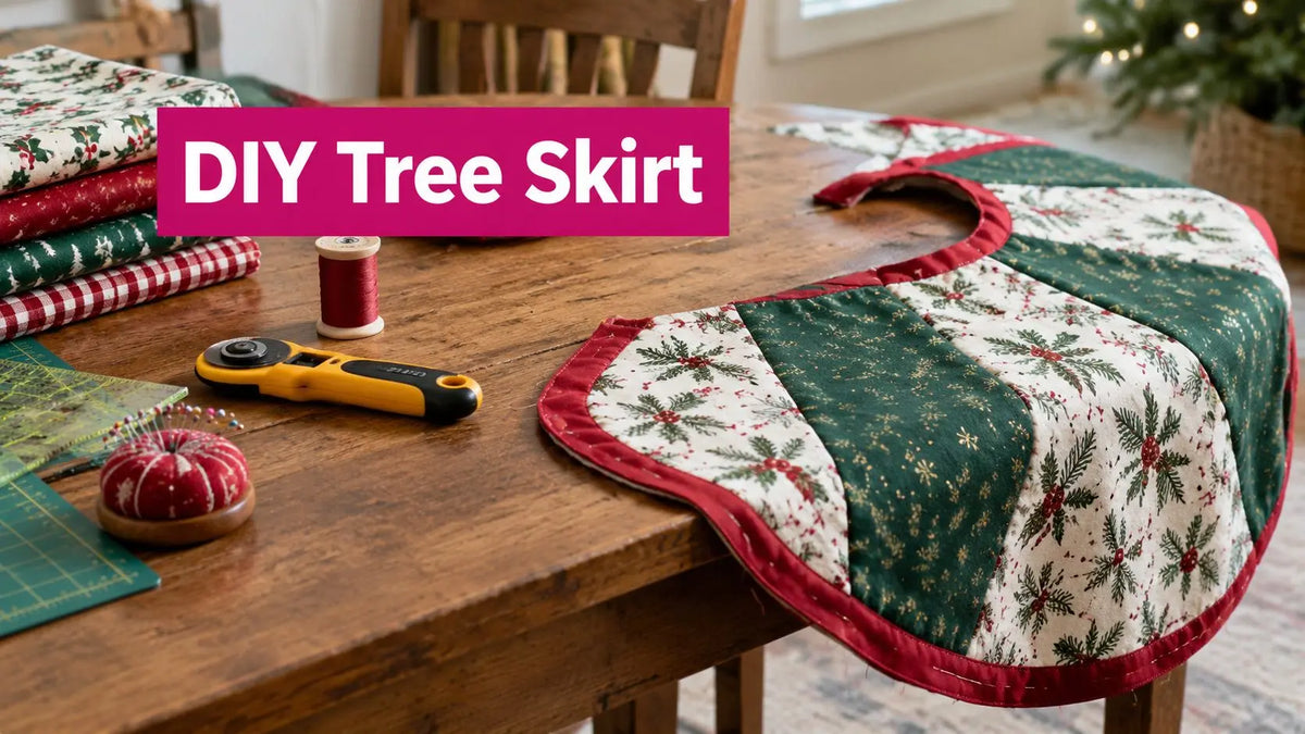 DIY Xmas Tree Skirt How to Sew a Quilted Holiday Classic